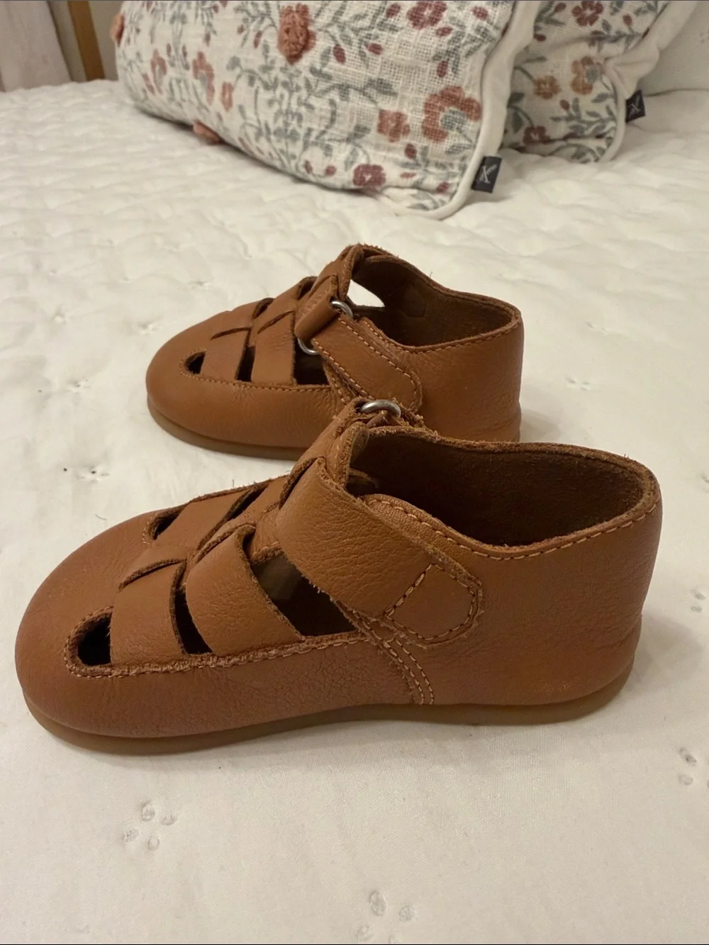 Zara Tan Brown Kids Fisherman Sandals
